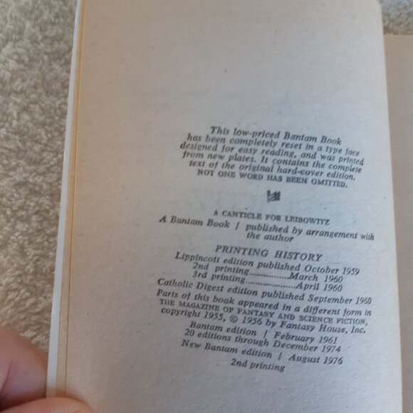 A Canticle For Leibowitz - Walter M. Miller Jr. - Picture 5 of 6
